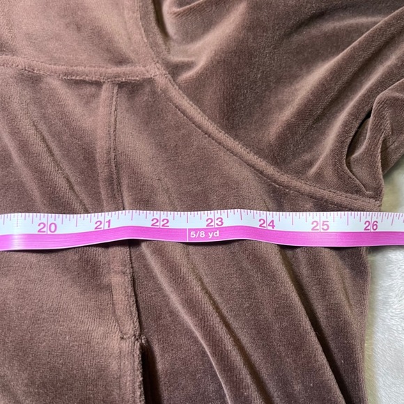 Cato Velour Button Front Jacket Womens 22-24W Brown Plus Size Casual Boho Fall - Picture 10 of 15